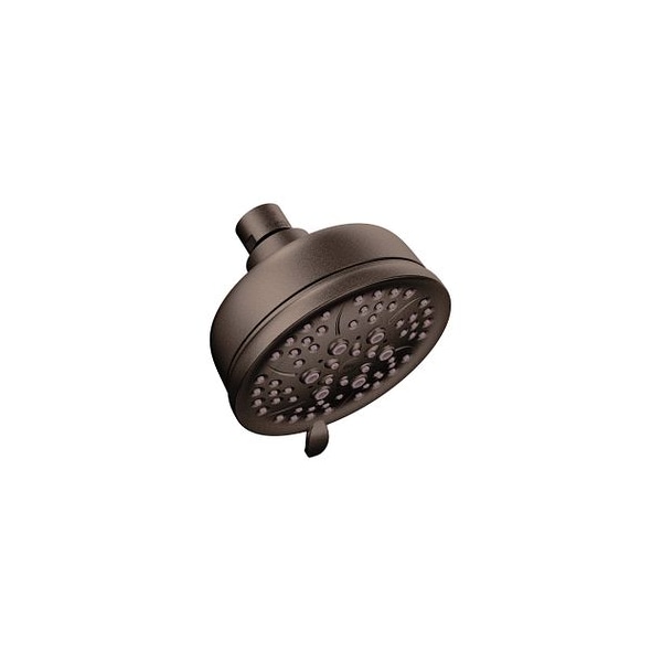 Old World Bronze Four-Function 4" Diameter Spray Head Eco-Performance Showerhead Showerhead